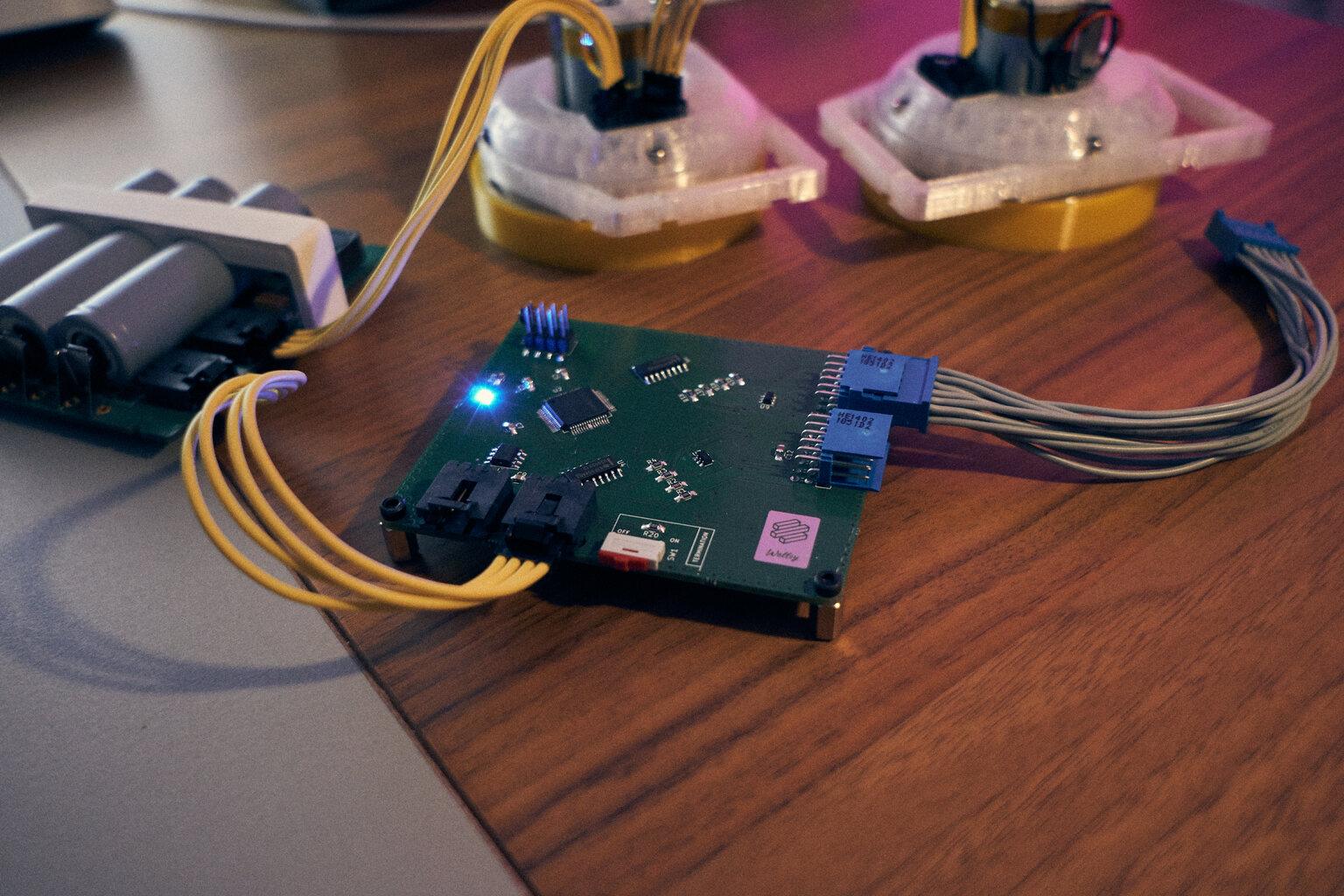 The DevECU module connected to the other modules.